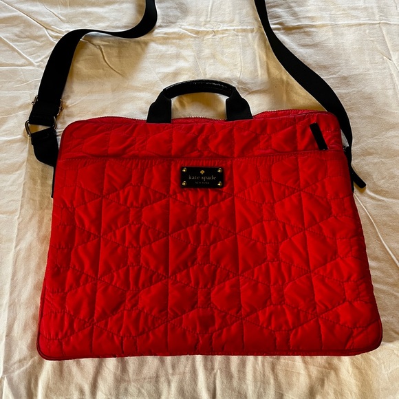 Bright orange Kate Spade laptop bag - Picture 1 of 6